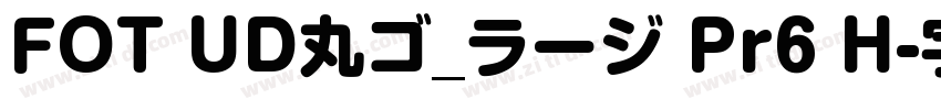 FOT UD丸ゴ_ラージ Pr6 H字体转换